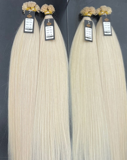 #1001 73cm Keratin Bondings Platinblond