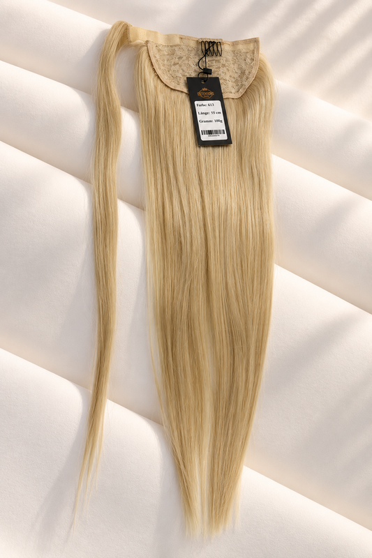 Echthaar Ponytail – 55 cm | 100 g | Farbe 613