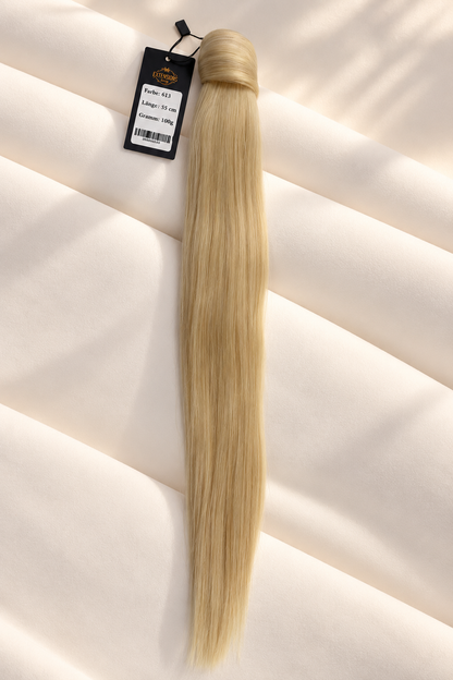 Echthaar Ponytail – 55 cm | 100 g | Farbe 613